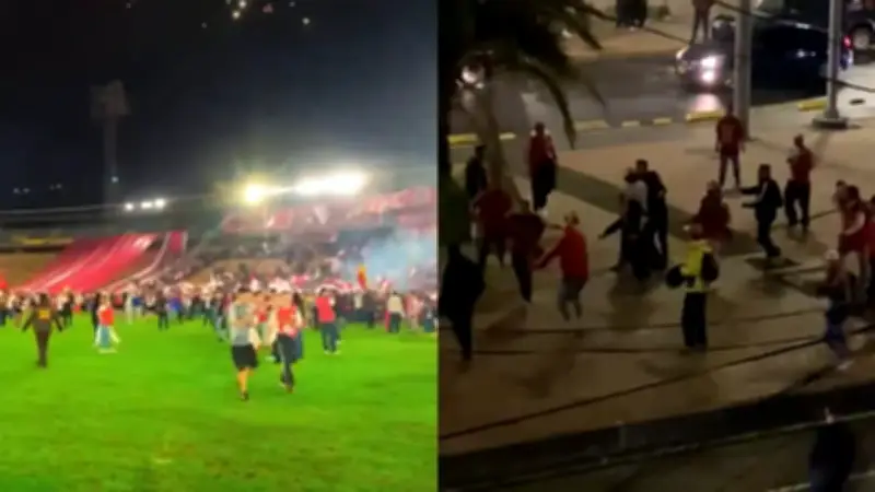 Violencia con puñales empaña celebración del 85 aniversario de Independiente Santa Fe