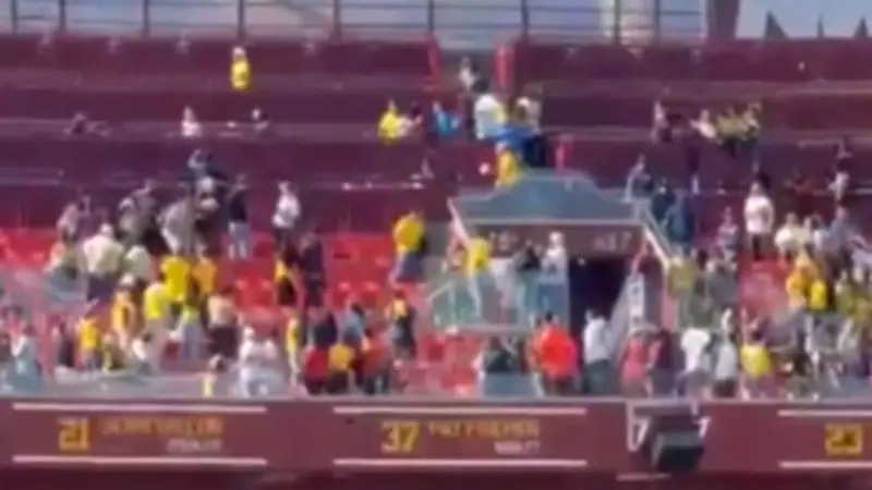 Violencia en las tribunas durante partido de la Selección Colombia vs Francia en EE.UU.
