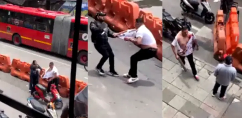 Violenta riña con cuchillo en TransMilenio Jiménez por venta de celular falso en Bogotá