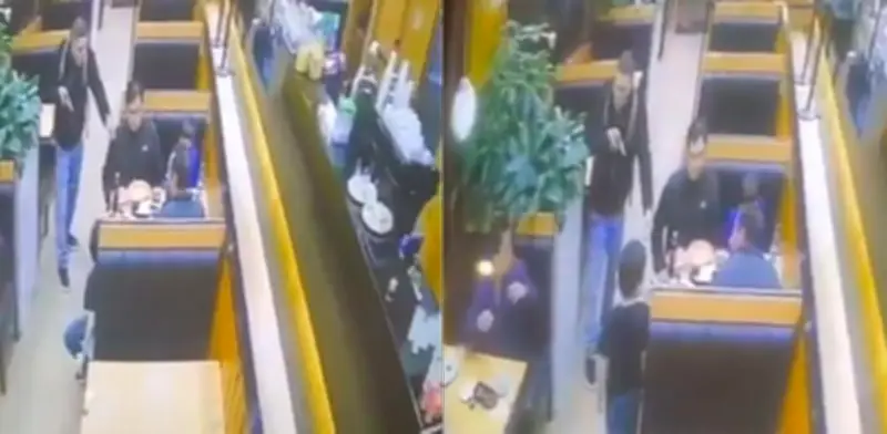 Violento atraco en panadería de Barrios Unidos: ladrón armado golpeó víctimas frente a niños