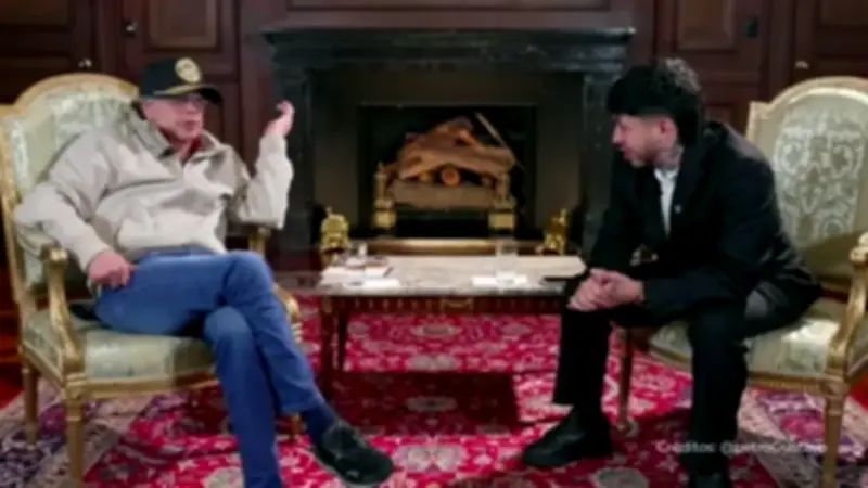 Westcol sorprende a Petro con pregunta sobre Uribe en transmisión en vivo histórica