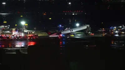 Accidente aéreo en Nueva York: avión de Air Canada choca con camión de bomberos en pista