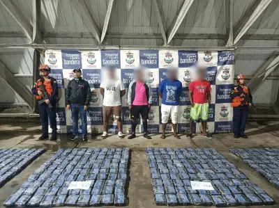 Armada colombiana incauta más de una tonelada de droga en operativo naval cerca de Santa Marta