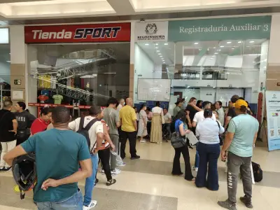 Cali: Ciudadanos forman largas filas en Registraduría para inscripción de cédulas a días del cierre de plazo