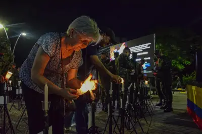 Cali rinde homenaje multitudinario a militares y policías fallecidos en tragedia aérea de Putumayo