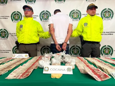 Capturan a presunto financista de 'Los del Sur' en Piedecuesta con drogas y dinero incautado