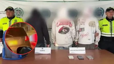 Capturan a tres delincuentes tras robo a pasajero de plataforma en Bogotá