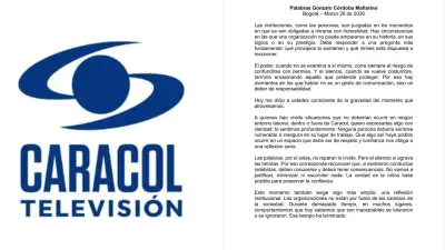 Caracol Televisión enfrenta crisis de reputación por denuncias de acoso sexual