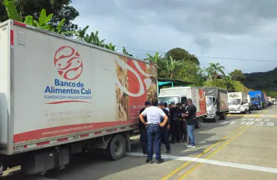 Caravana humanitaria de 82 toneladas parte de Cali hacia Montería liderada por Banco de Alimentos