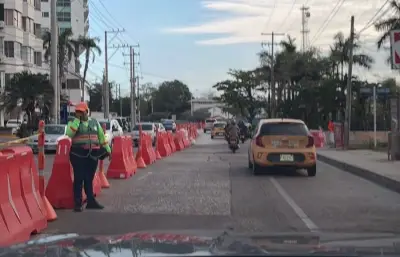Cartagena implementa cierres viales en Bocagrande por inicio de obras de infraestructura