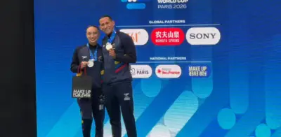 Colombia brilla en París con plata y bronce en Copa Mundo de Natación Artística