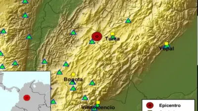 Colombia registra al menos nueve temblores en un solo día, el más fuerte de magnitud 4.0