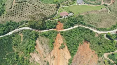 Deslizamiento masivo cierra vía Concordia-Betulia en Antioquia