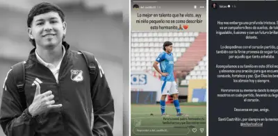 Fallece Santiago Castrillón, joven promesa de Millonarios, tras colapso en partido sub-20