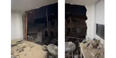 Familias evacuadas en Medellín por daños en viviendas cerca del Metro de la 80