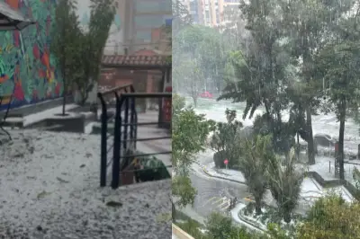 Intensa granizada azota a Bogotá: seis localidades afectadas por lluvias torrenciales