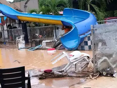 Inundaciones en Melgar dañan centro vacacional y afectan a familias durante Semana Santa