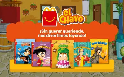 McDonald's lanza colección de libros de El Chavo en su Cajita Feliz para fomentar lectura