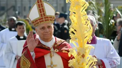 Papa León XIV pide deponer armas y reconciliación en su primera misa de Domingo de Ramos