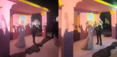 Pareja mexicana recrea 'La Casita' de Bad Bunny en su boda y se vuelve viral en redes sociales