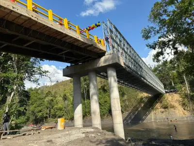 Puente militar de 64 metros transforma la movilidad rural en Santander