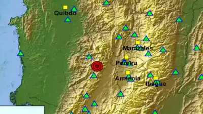 Sismo de 4,7 sacude Colombia con epicentro en El Cairo, Valle del Cauca