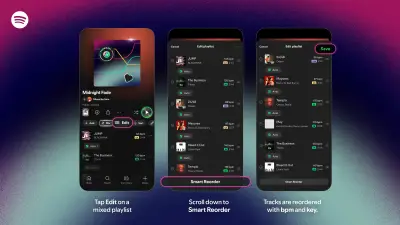 Spotify lanza Smart Reorder: reordena playlists por BPM y tonalidad para transiciones fluidas