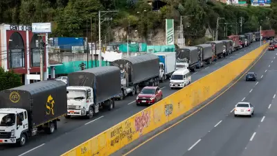 Tensión comercial Colombia-Ecuador paraliza 90% del transporte terrestre según experto