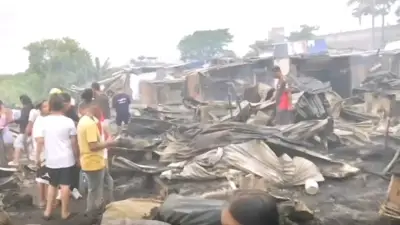 Voraz incendio destruye más de 40 viviendas en Cali: 215 familias afectadas sin hogar