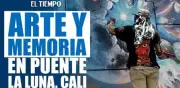 43 grafiteros transforman el puente de La Luna en Cali con mural gigante tras diálogo social