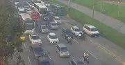 Accidentes Viales Generan Alta Congestión en Tres Puntos Críticos de Bogotá