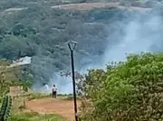 Asador provoca incendio en Barichara: Bomberos controlan emergencia en Santander