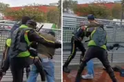 Brutal golpiza de vigilantes en Transmilenio: video viral muestra agresión a supuestos colados