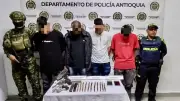 Capturan a cuatro miembros del Clan del Golfo en Andes, Antioquia; incautan subametralladora RG10