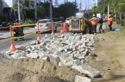 Cartagena avanza en la recuperación vial de Manga con obras en avenida Rafael Calvo