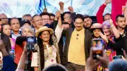 Cepeda y Quilcué inician campaña presidencial con ritual ancestral indígena en Cauca