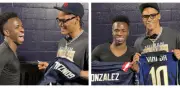Christian González, colombiano de la NFL, comparte emotivo encuentro con Vinícius Jr.