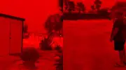 Cielo rojo en Australia: El impactante fenómeno tras el ciclón Narelle