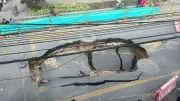 Gigantesco socavón colapsa calle 139 en Suba y afecta tres puestos de votación en Bogotá