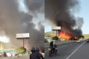 Incendio industrial en Santa Marta colapsa la Troncal del Caribe y moviliza a bomberos