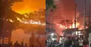 Incendio voraz arrasa restaurantes en zona turística de Las Flores, Barranquilla