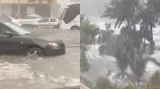 Inundaciones y granizo causan caos en el norte de Bogotá tras intenso diluvio