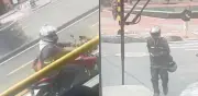 Nuevo caso de intolerancia vial en Bogotá: motociclista rompe vidrio de bus del SITP en carrera Séptima
