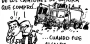 Petro calificó de chatarra a vehículos de la Policía, según caricatura
