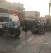 Pánico en Mercado Bazurto tras choque múltiple de motocicletas en Cartagena