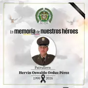 Policía Nacional confirma asesinato de patrullero en Santander mientras estaba de vacaciones