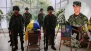Sepelio en Ocaña del soldado Josué David Uribe, víctima de disidencias en Caquetá