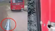 Sicarios graban video mientras disparan a buses intermunicipales en Soacha
