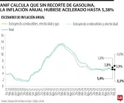 Sin rebaja de $500 en gasolina, inflación de febrero habría sido 5,38% según Anif