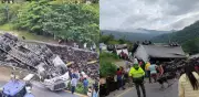 Tractocamión con cerveza se volcó en túnel Sumapaz: grave congestión en vía Girardot-Bogotá